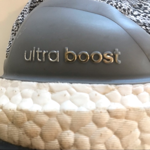 ADIDAS Ultra Boost Uncaged Sneakers Primeknit Upper Pixelated Gray Women’s 9.5 - Picture 12 of 13